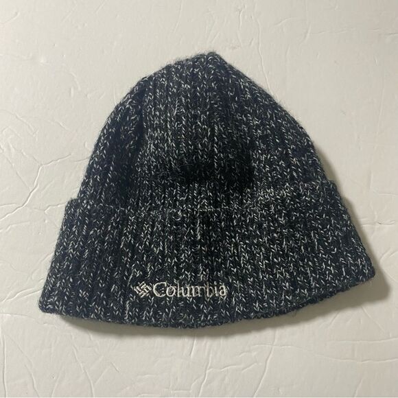 Columbia whirlibird unisex black gray knit Beanie hat OS - Picture 5 of 10
